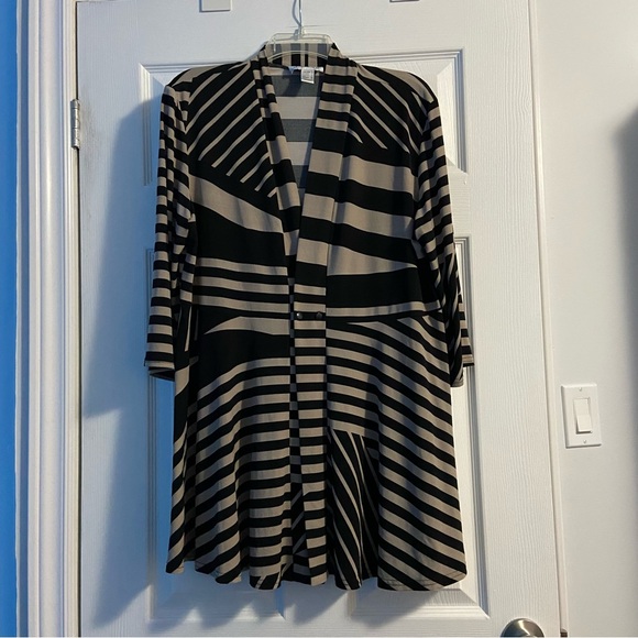 Joseph Ribkoff Sweaters - Joseph Ribkoff Women’s Striped Kimono Style 3/4 Sleeve Cardigan Size 16